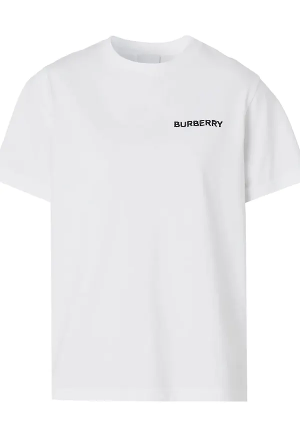 Burberry TB-Monogram broderad t-shirt - Vit