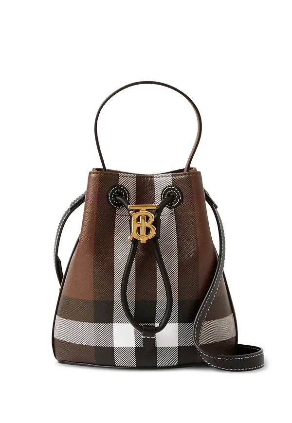 Burberry TB liten Bucketbag - Brun