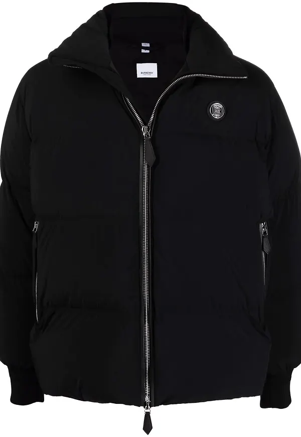 Burberry TB puffjacka med monogram - Svart