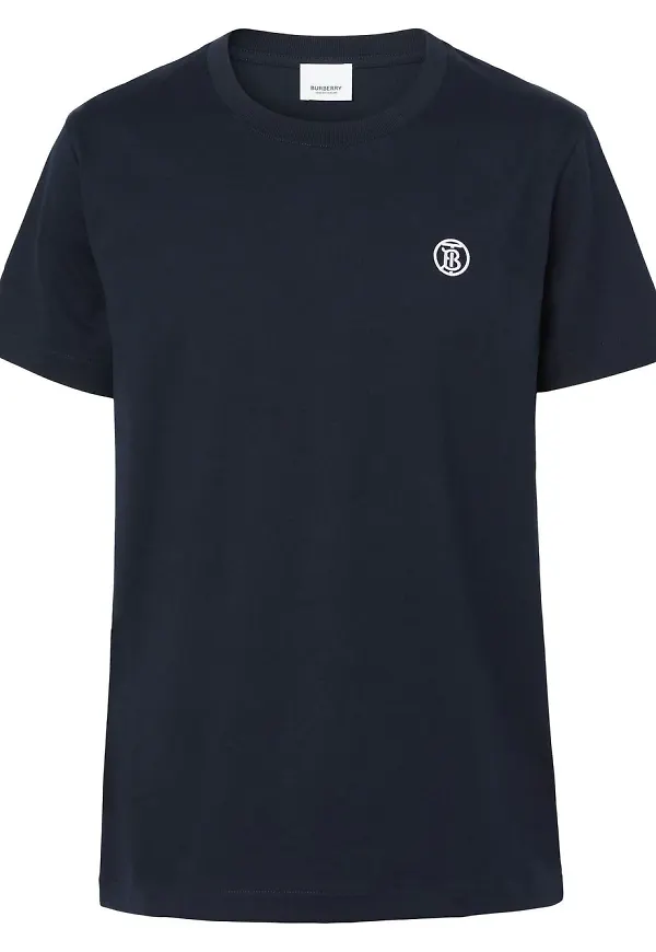 Burberry TB t-shirt med brodyr - Blå
