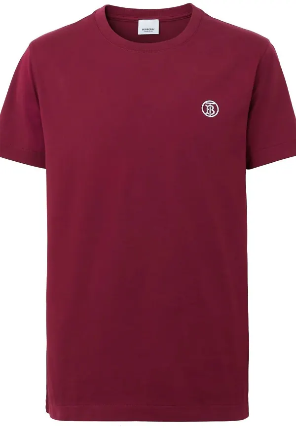 Burberry TB t-shirt med brodyr - Röd