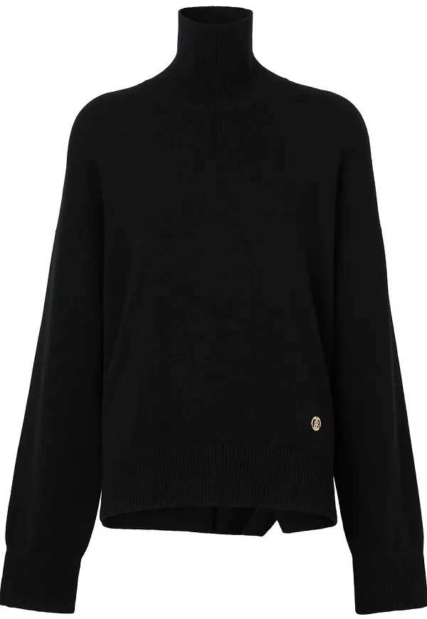Burberry TB tröja med monogram - Svart