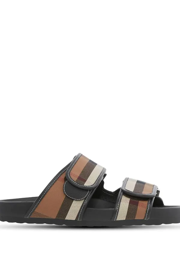 Burberry Thornham rutiga sandaler - Brun