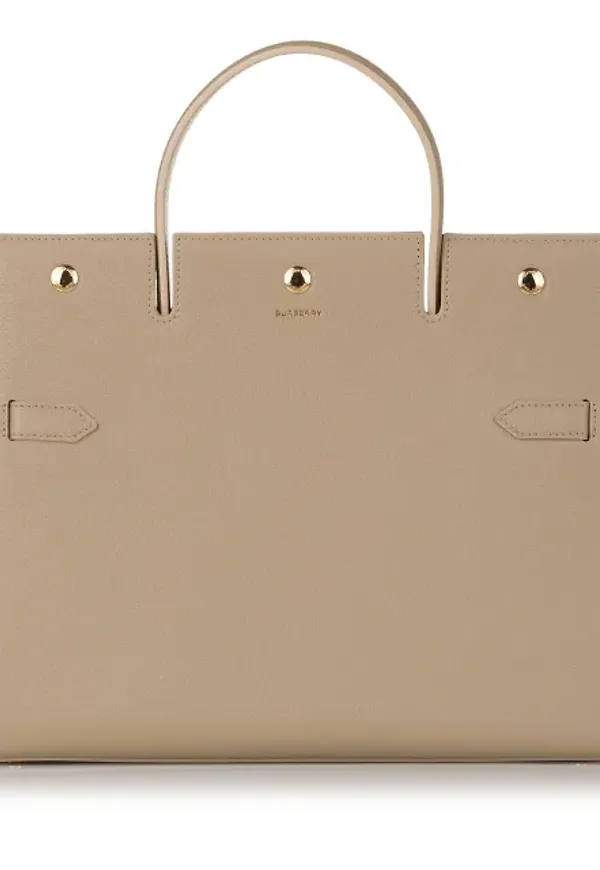 Burberry Title Leather Satchel