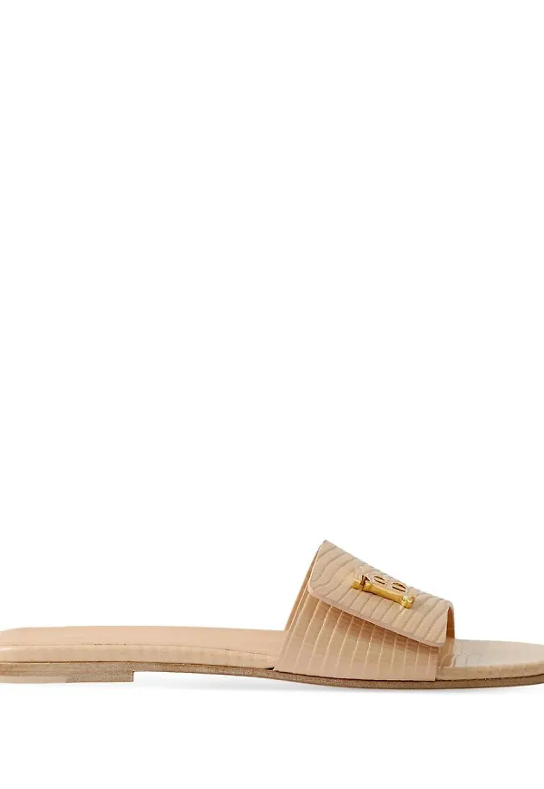 Burberry tofflor med monogram - Neutral