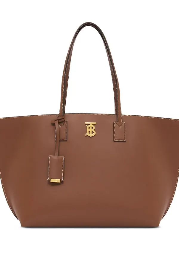 Burberry totebag med monogram - Brun