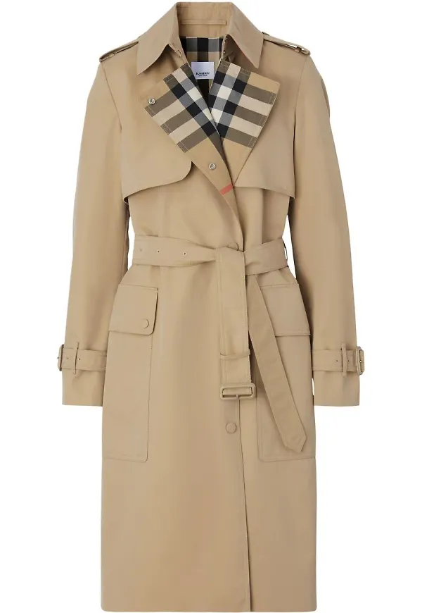 Burberry trenchcoat i gabardin - Brun
