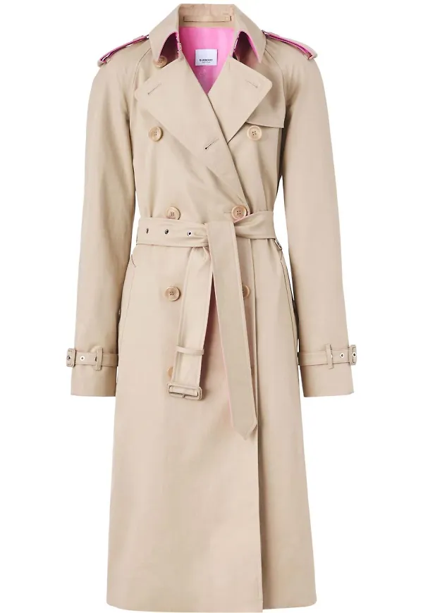 Burberry trenchcoat med kontrastkant - Neutral