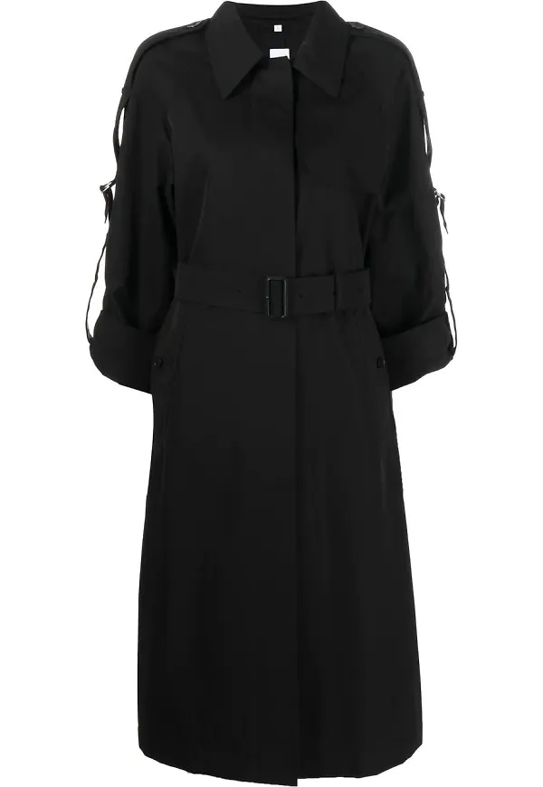 Burberry Tropical trenchcoat i gabardin - Svart