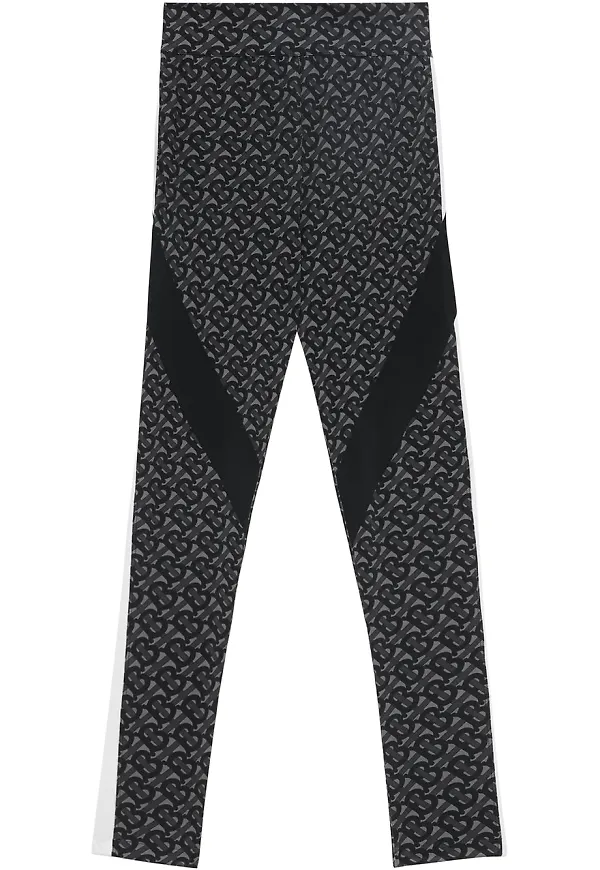 Burberry träningsleggings med monogram - Svart