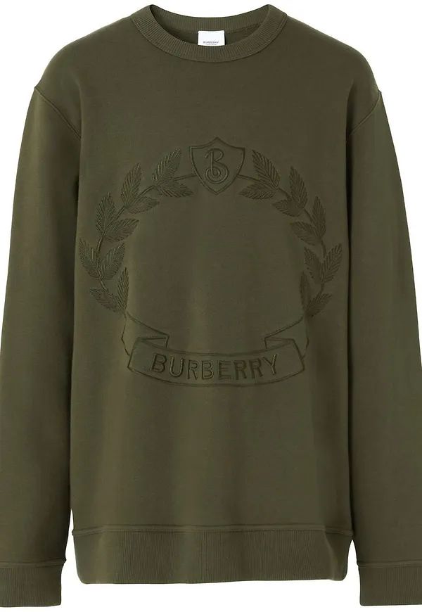 Burberry tröja med brodyr - Grön