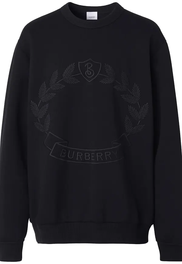 Burberry tröja med brodyr - Svart