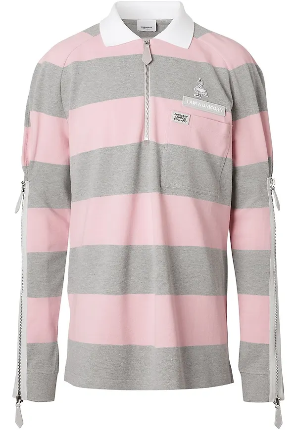 Burberry tröja med dragkedja - Rosa