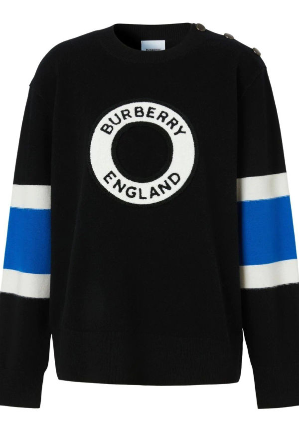 Burberry tröja med grafisk logotyp - Svart