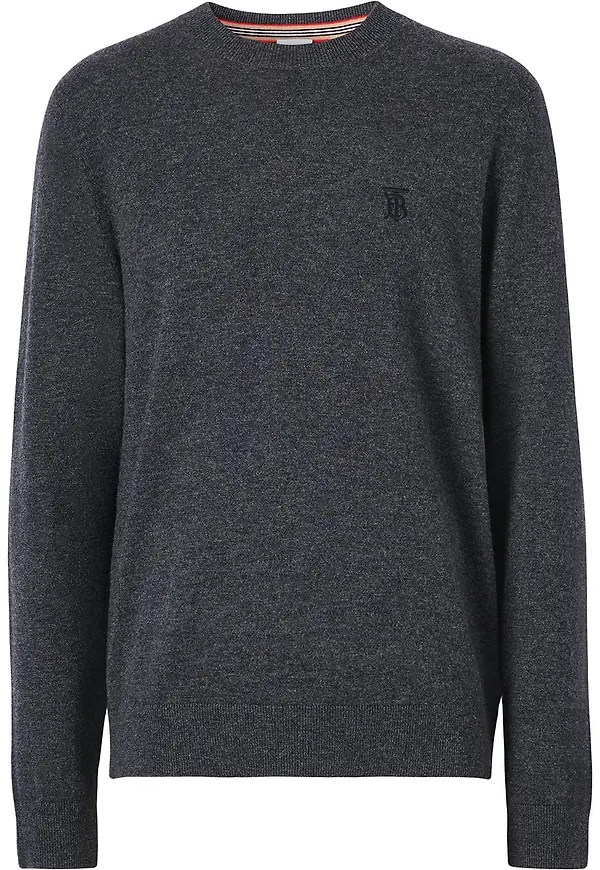 Burberry tröja med monogram - Grå