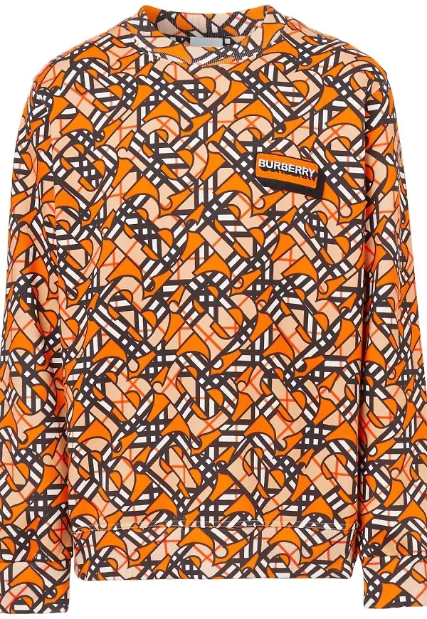 Burberry tröja med monogram - Orange