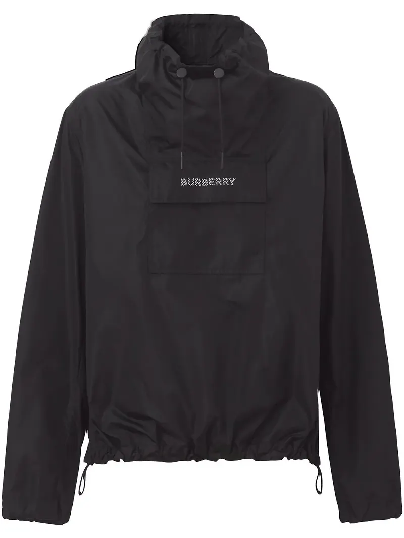 Burberry tunn jacka med logotyp - Svart