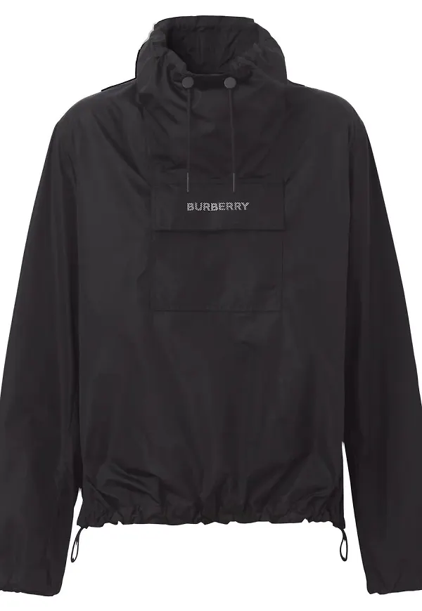 Burberry tunn jacka med logotyp - Svart