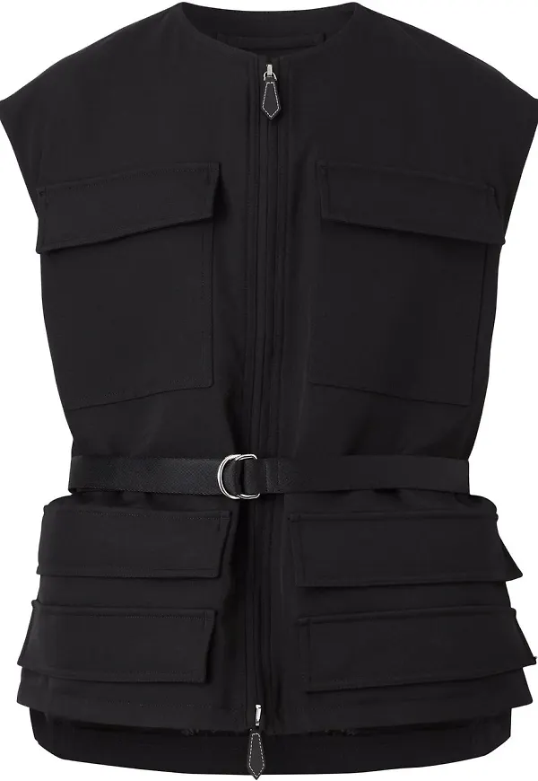 Burberry utility-väst med bälte - Svart