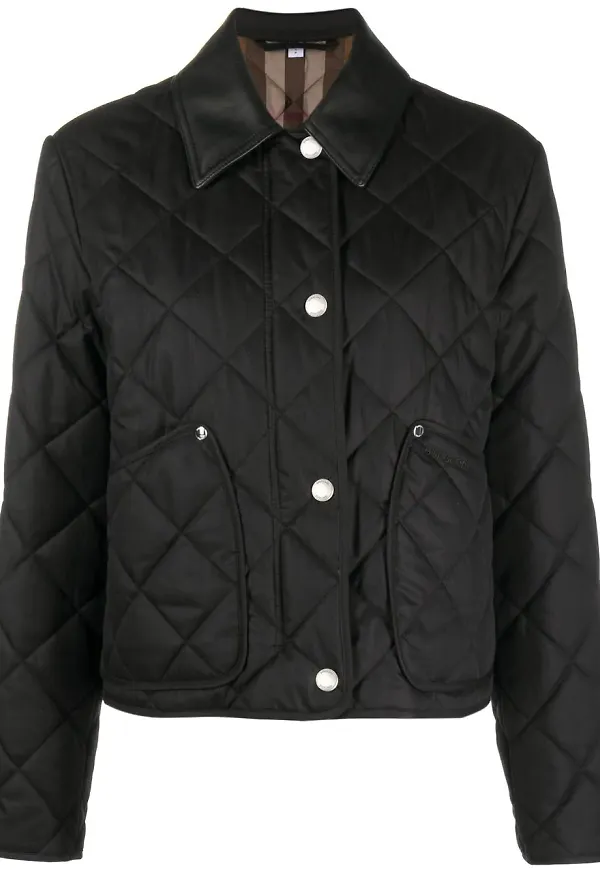Burberry vadderad quiltad jacka - Svart