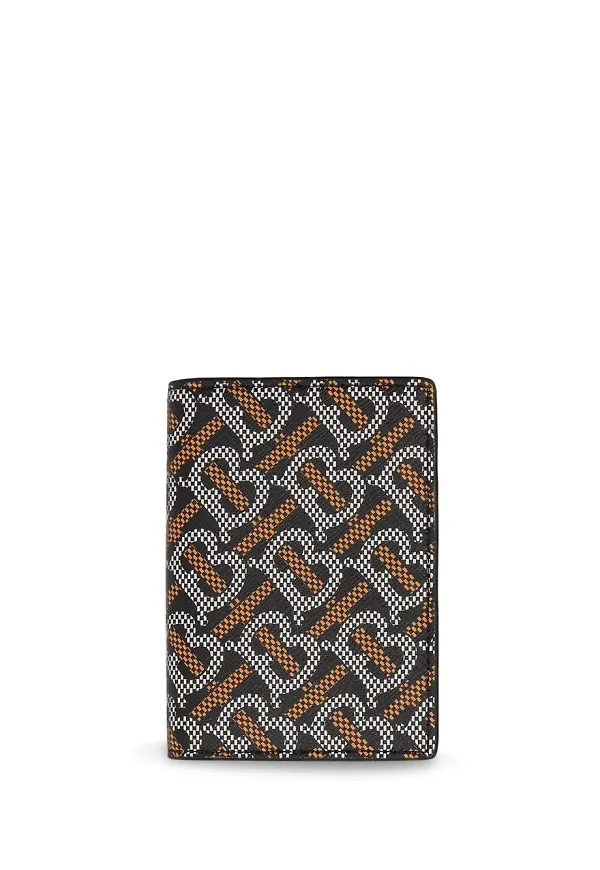 Burberry vikt plånbok med monogram - Svart
