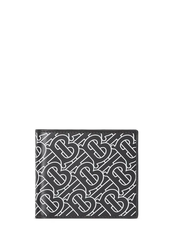 Burberry vikt plånbok med monogram - Svart