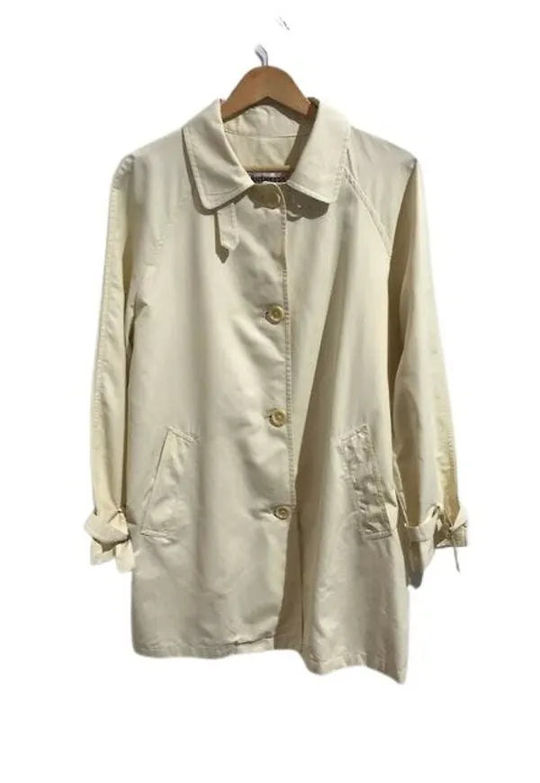 Burberry Vintage - Vintage Kappor - Beige - Dam - Storlek: 2XS