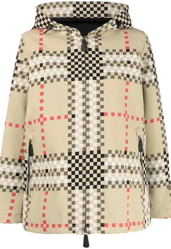 Burberry vintagerutig jacka med huva - A7168 ARCHIVE BEIGE IP PAT