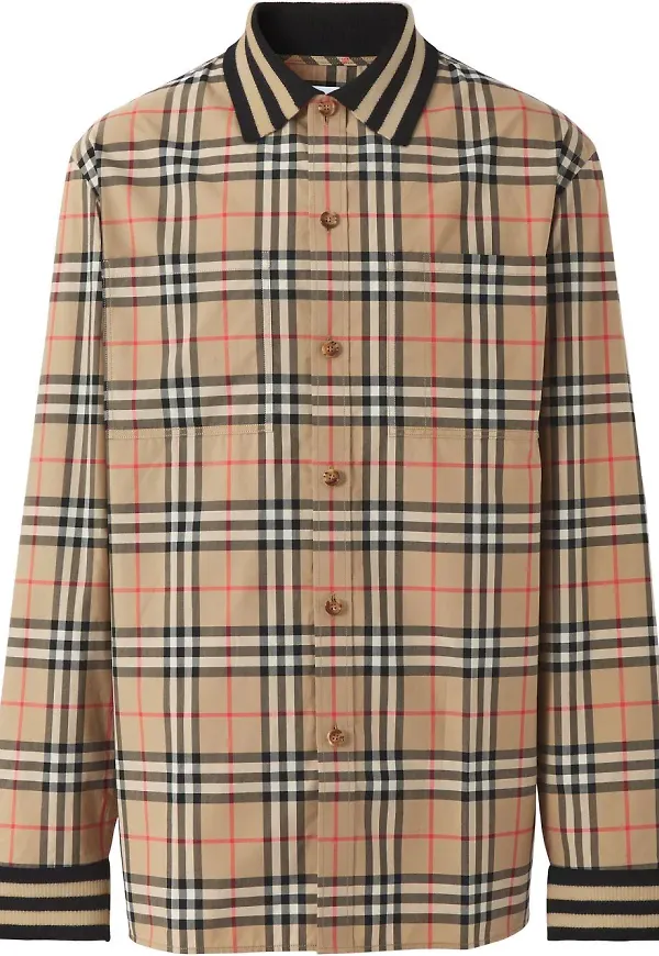 Burberry vintagerutig skjorta - Neutral