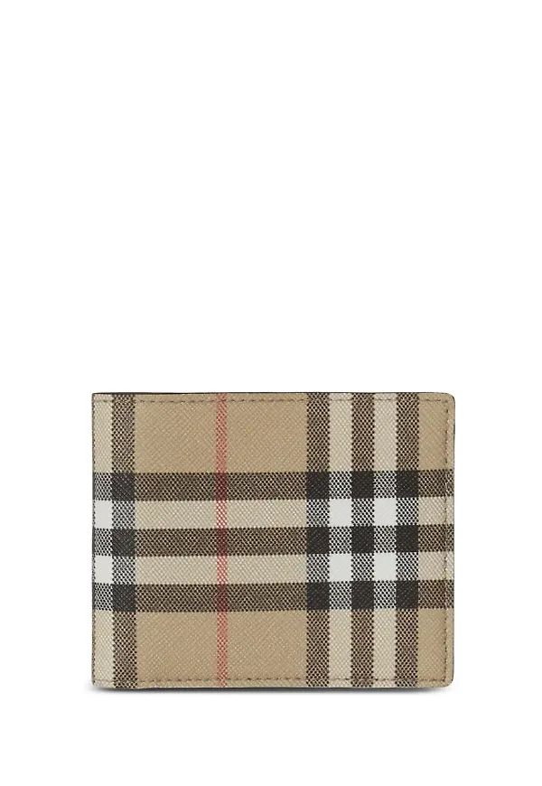 Burberry vintagerutig vikt plånbok - Neutral