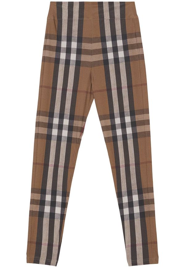 Burberry vintagerutiga leggings - Brun