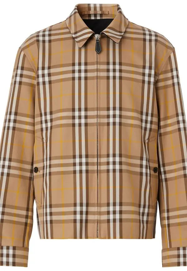 Burberry vändbar jacka med dragkedja - Brun