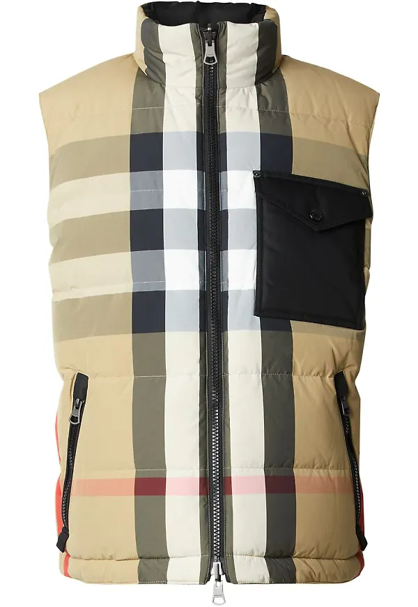 Burberry vändbar puffväst - Neutral
