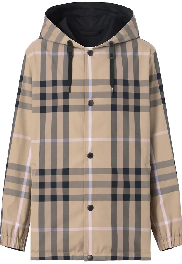 Burberry vändbar rutig jacka - Blå