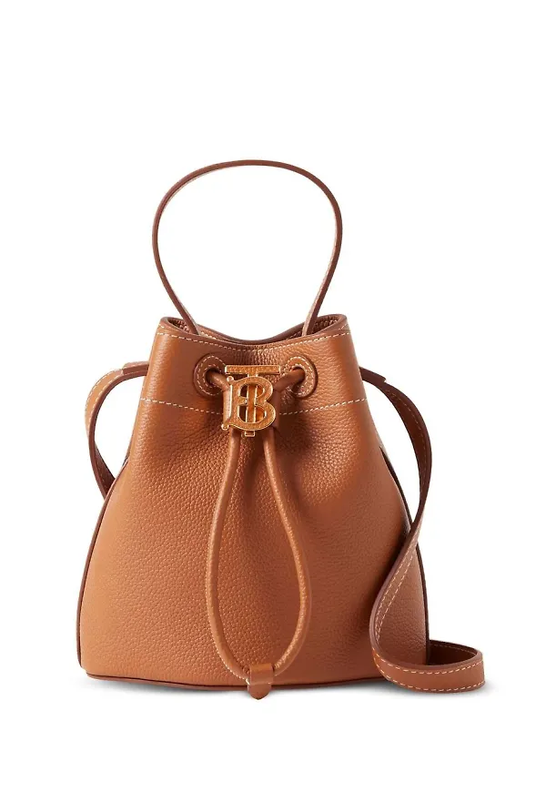 Burberry väska i kornigt läder - Brun