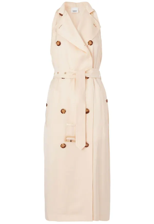 Burberry ärmlös trenchklänning - Neutral