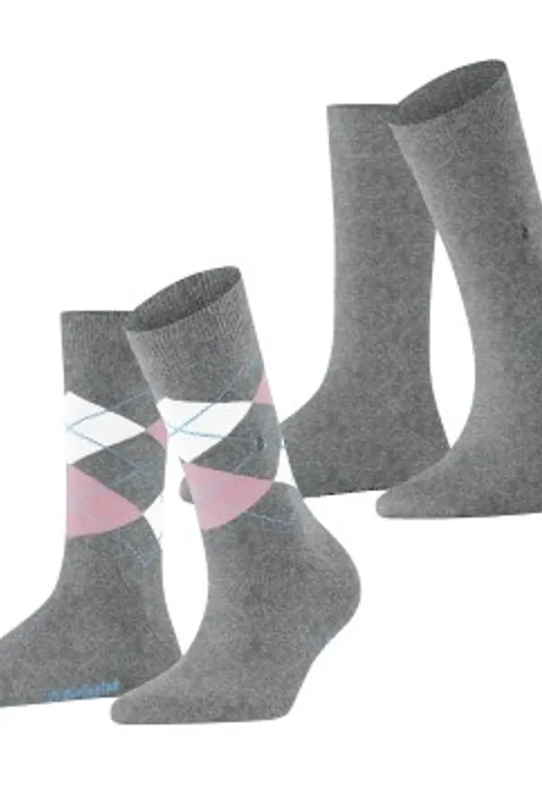 Burlington Strumpor 2P Everyday Mix Women Socks Ljusgrå Strl 36/41 Dam