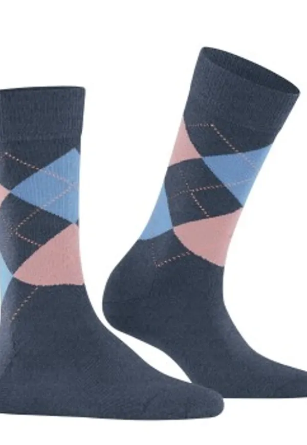 Burlington Strumpor 3P Marylebone Wool Socks Mörkblå Strl 36/41 Dam