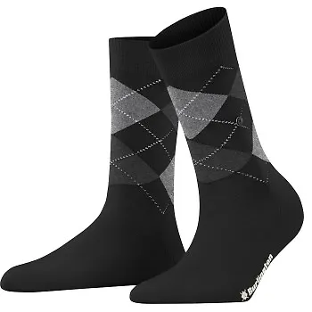 Burlington Strumpor Covent Garden Mercerised Cotton Sock Svart Strl 36/41 Dam