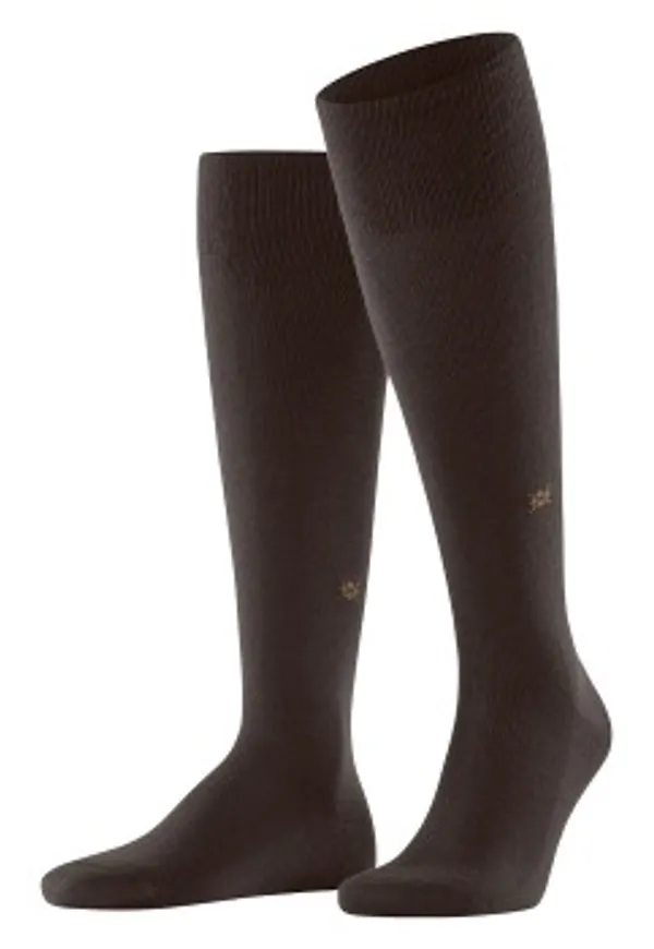 Burlington Strumpor Leeds Wool Knee High Sock Brun Strl 40/46 Dam