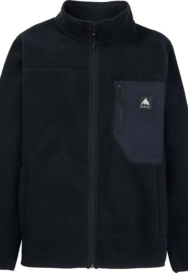 Burton Mens Cinder Full-Zip True Black