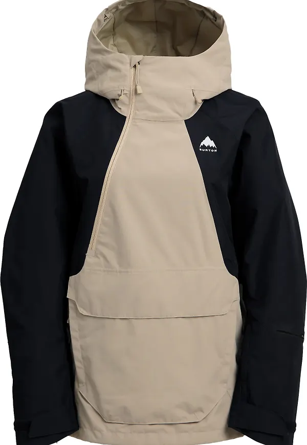 Burton Women's Reserve Relaxed Anorak Summit Taupe/True Black