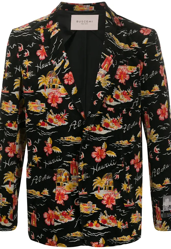 Buscemi blommig blazer - Svart
