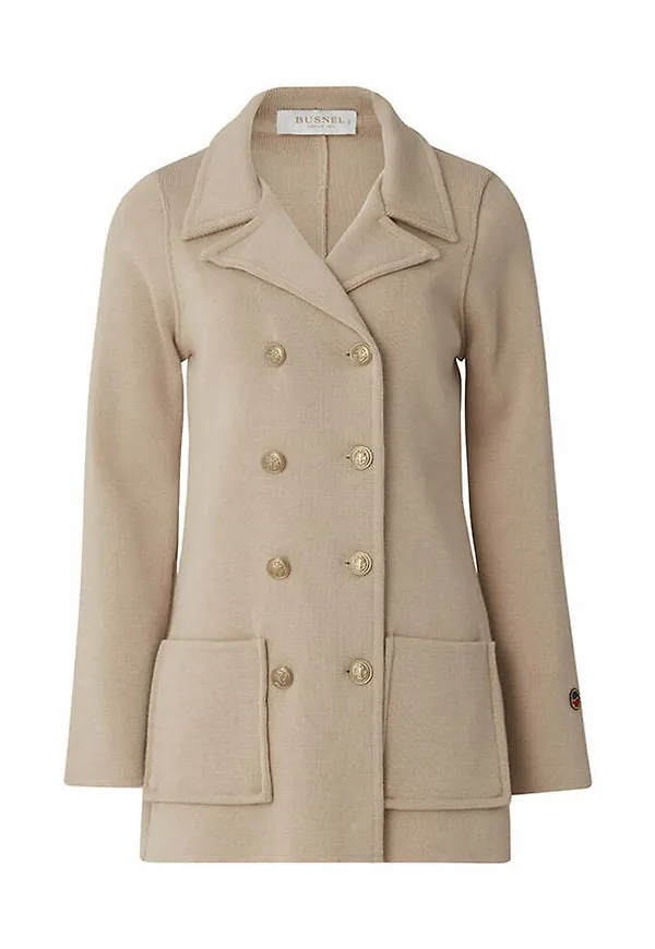 Busnel - Ullkappor - Beige - Dam - Storlek: 2Xl,Xl,L,M,S,Xs