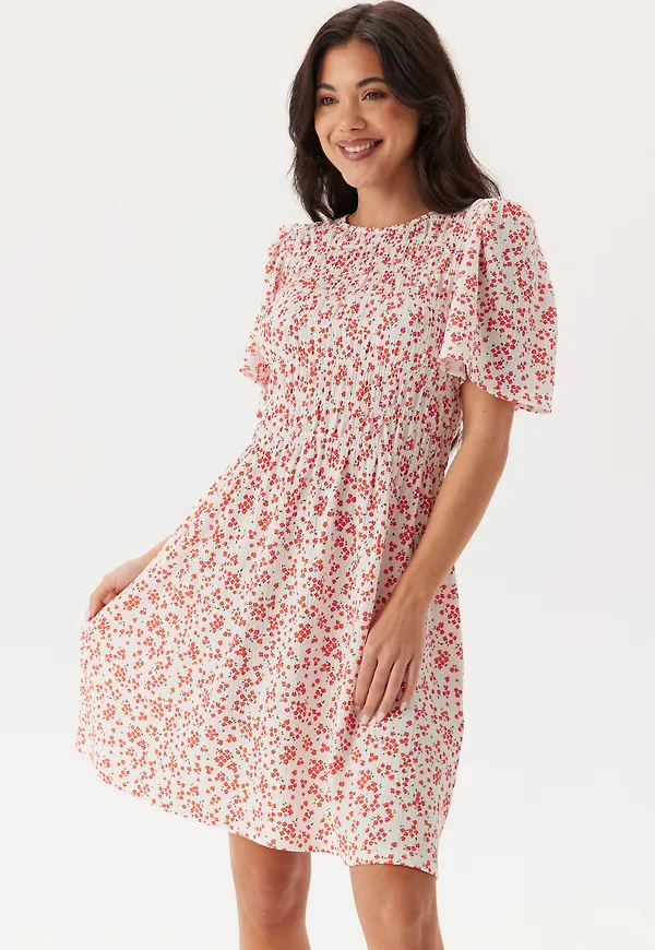 Butterfly Sleeve Short Dress