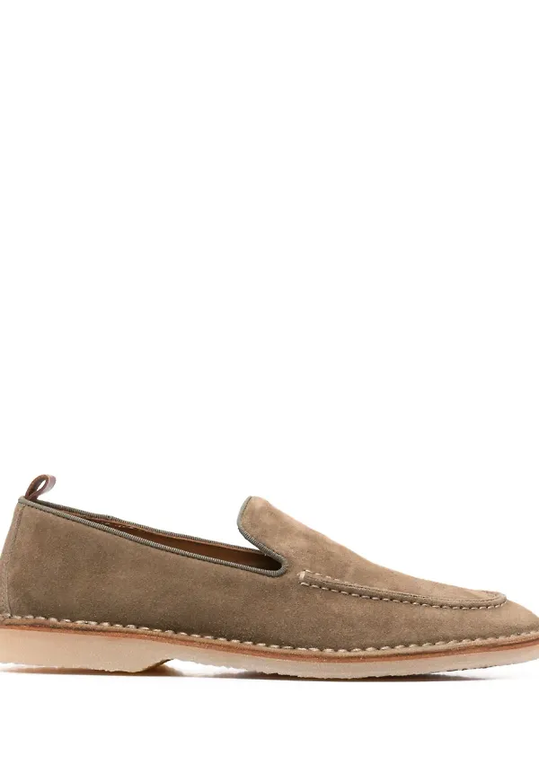 Buttero loafers i mocka - Brun