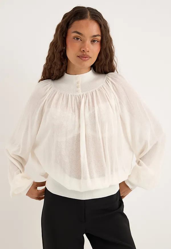 Button Knitted Top