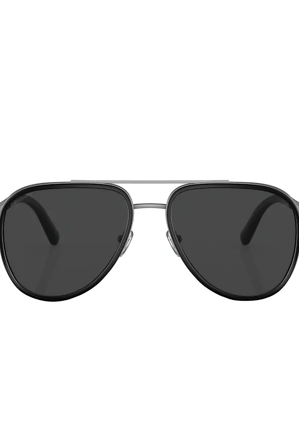 Bvlgari pilotsolglasögon - Silverfärgad
