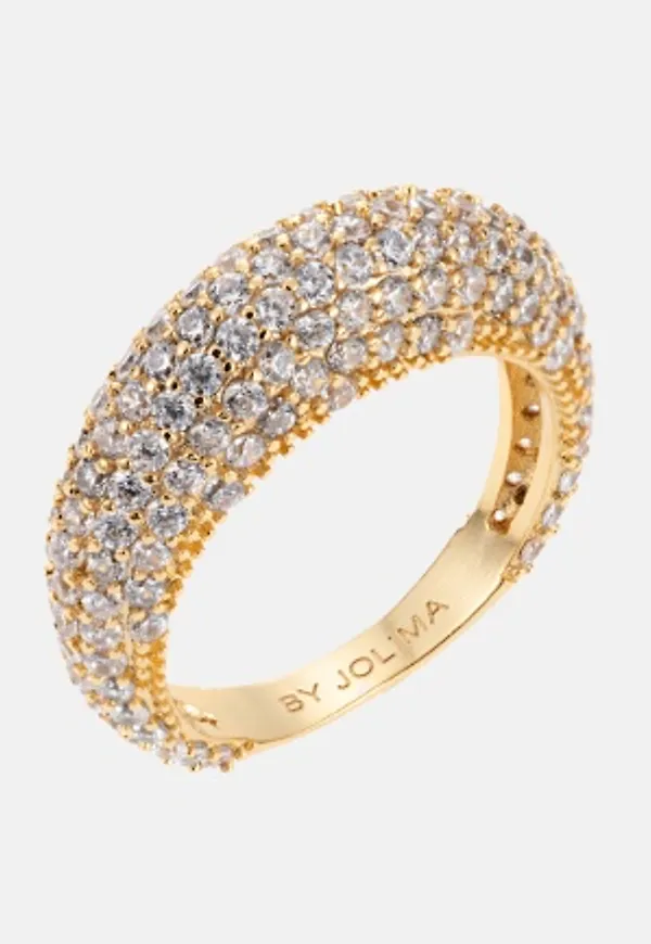 BY JOLIMA Rock Crystal Ring Gold 17