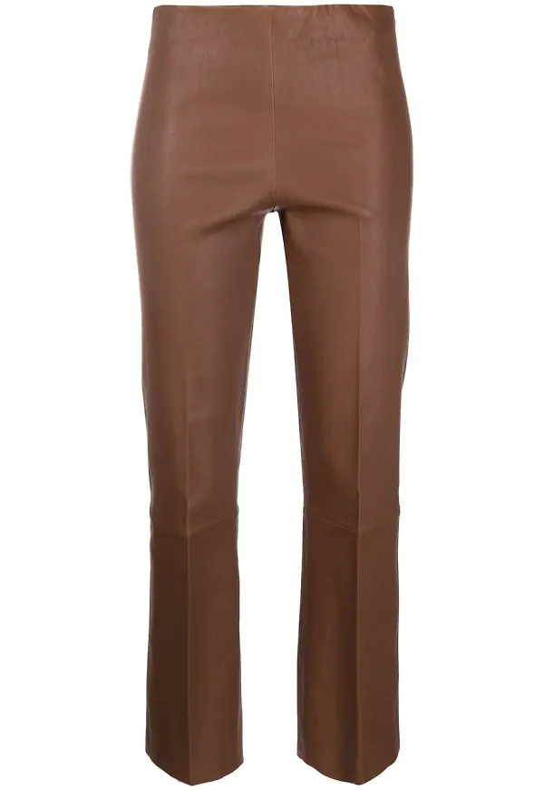 By Malene Birger raka trekvartsbyxor - Brun